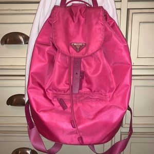PRADA 🔥🔥🔥 *TREND ALERT* pink nylon backpack 💖